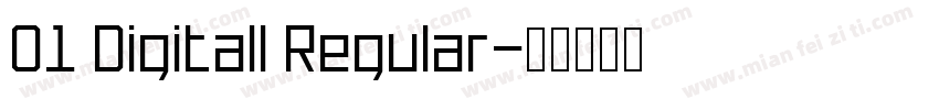 01 Digitall Regular字体转换